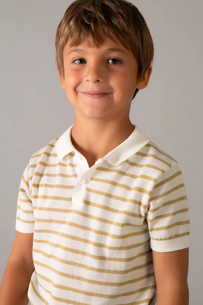 Mayoral tricou polo copii 3106.5C.Mini.PPY2 bej