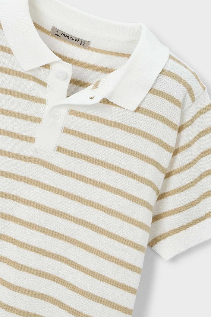 Mayoral tricou polo copii bej 3106.5C.Mini.PPY2