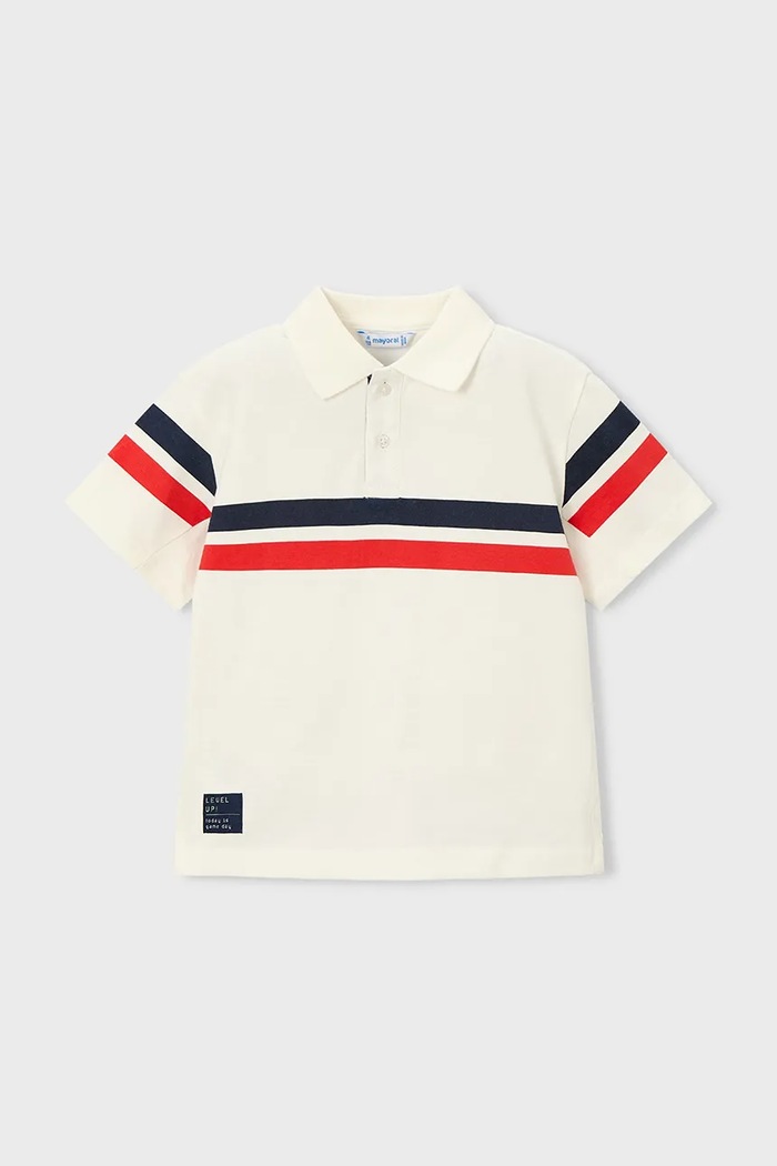 Dječja polo majica Mayoral 3107.5E.Mini.PPY2 bijela SS26