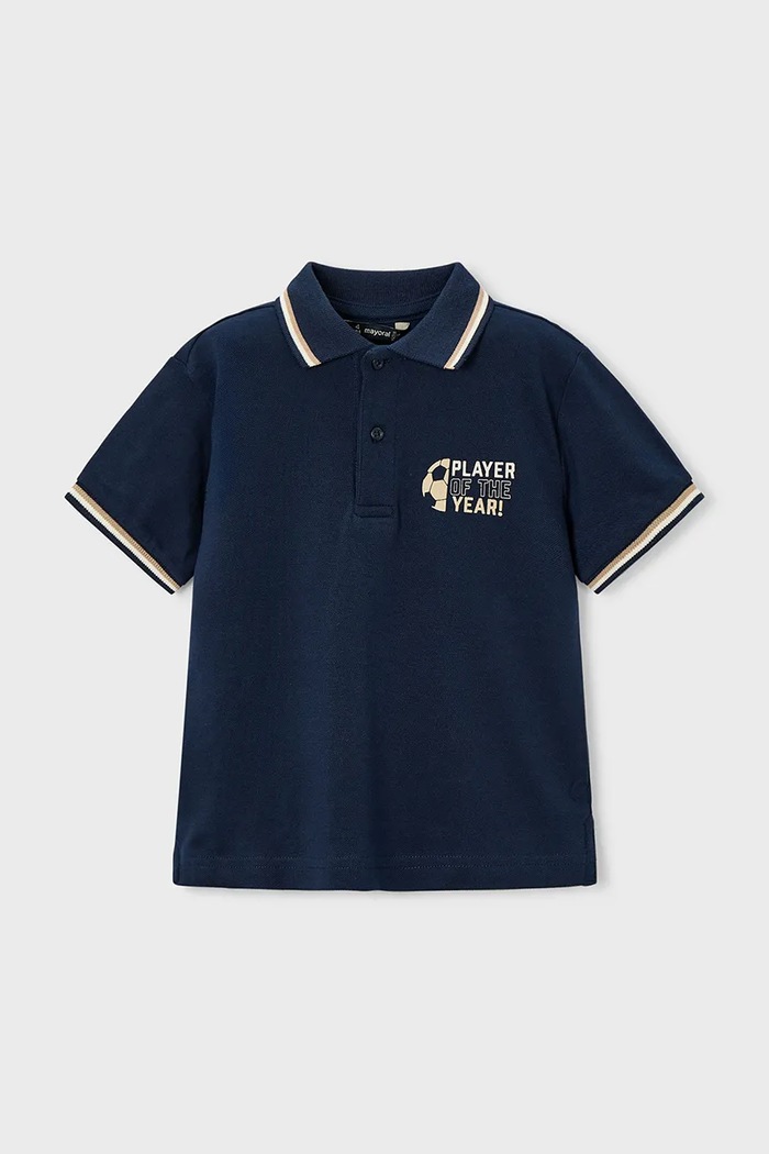 Detské polo tričko Mayoral 3108.5G.Mini.PPY2 modrá SS26