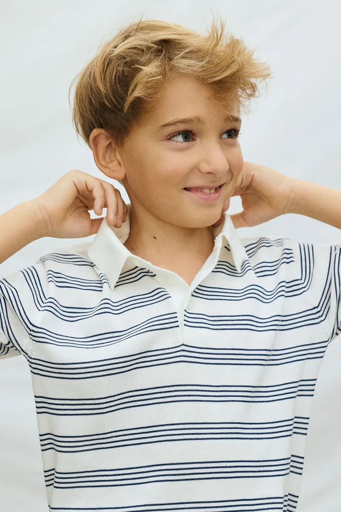Detské polo tričko Mayoral s golierikom biela 6162.7A.Junior.PPY2