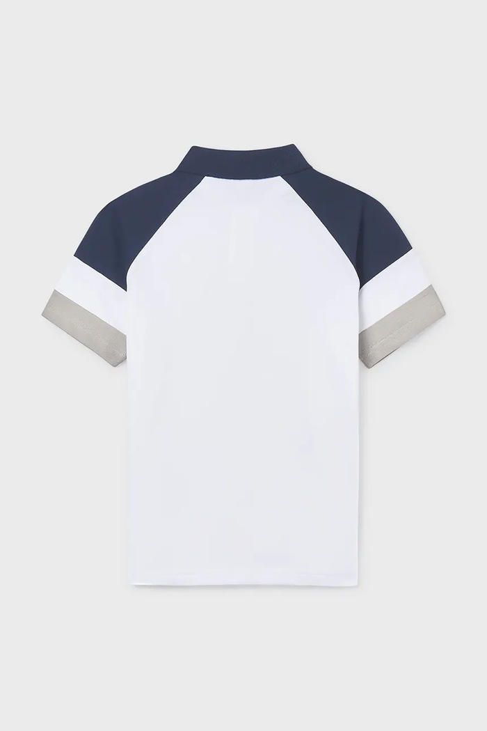 Băieți Mayoral tricou polo copii 6165.7D.Junior.PPY2 alb