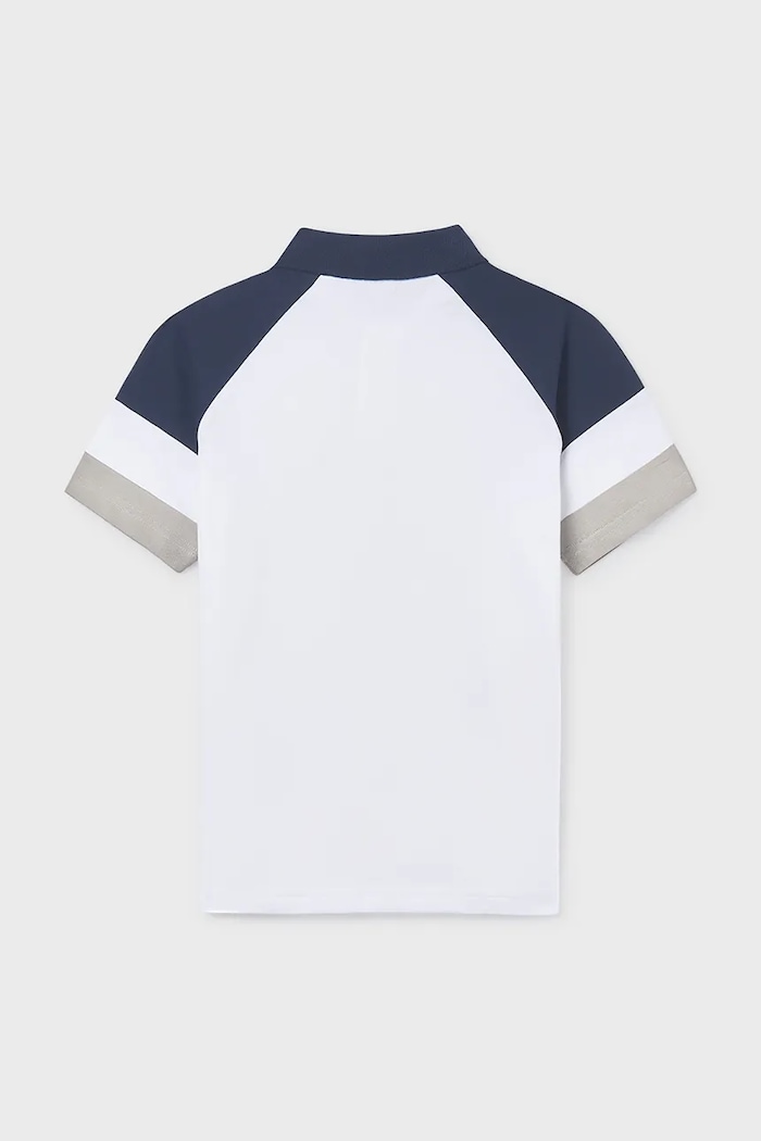 Băieți Mayoral tricou polo copii 6165.7D.Junior.PPY2 alb