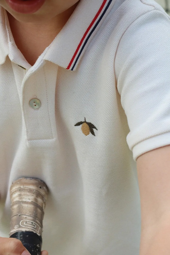 Detská bavlnená polokošeľa Konges Sløjd FLORIAN POLO SHIRT GOTS KS104814.PPY2 béžová