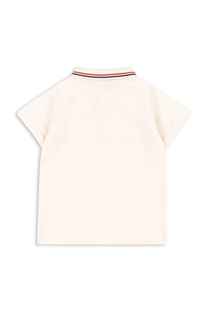 Chlapec Detská bavlnená polokošeľa Konges Sløjd FLORIAN POLO SHIRT GOTS KS104814.PPY2 béžová