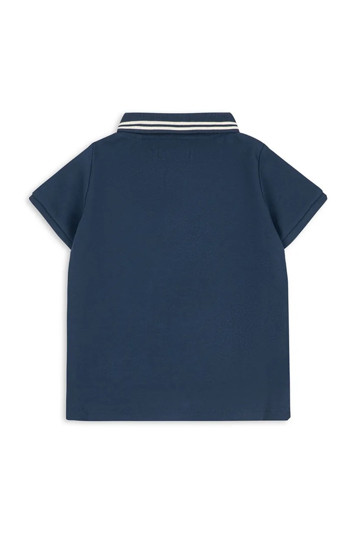Băieți Konges Sløjd tricouri polo din bumbac pentru copii FLORIAN POLO SHIRT GOTS KS104814.PPY2 bleumarin