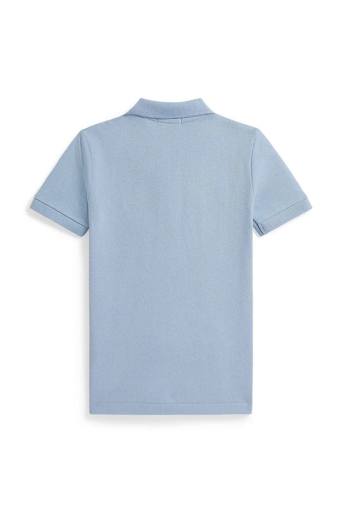 Detská bavlnená polokošeľa Polo Ralph Lauren 322703632509 modrá SS26