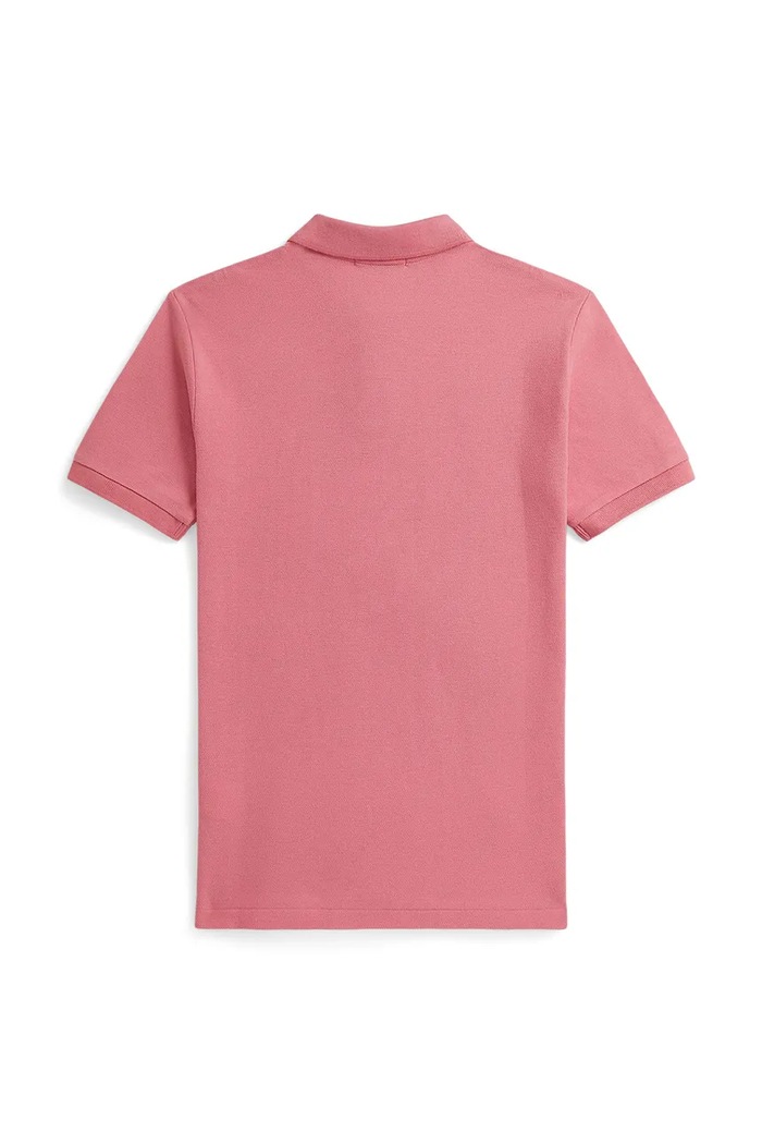 Detská bavlnená polokošeľa Polo Ralph Lauren 323703632505 ružová SS26