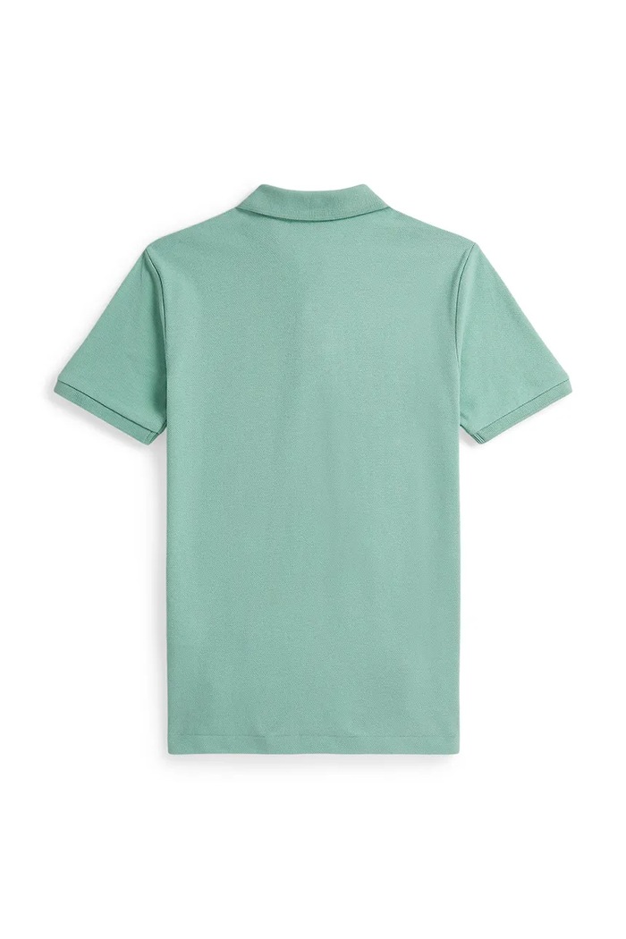 Detská bavlnená polokošeľa Polo Ralph Lauren 323703632508 tyrkysová SS26