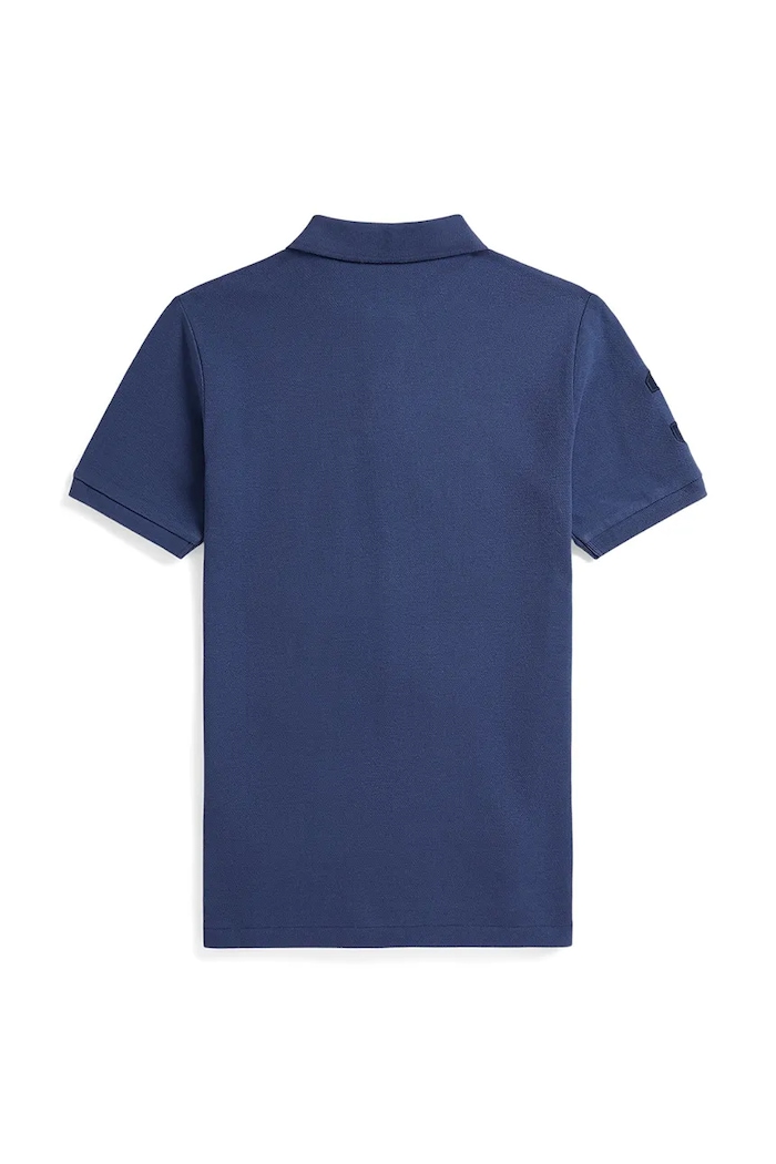 Otroški bombažen polo Polo Ralph Lauren 323703635503 mornarsko modra SS26