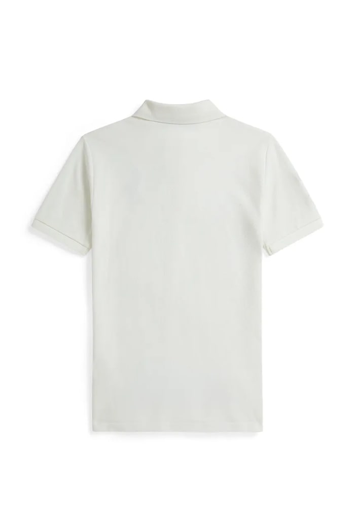 Detská bavlnená polokošeľa Polo Ralph Lauren 323703635506 biela SS26