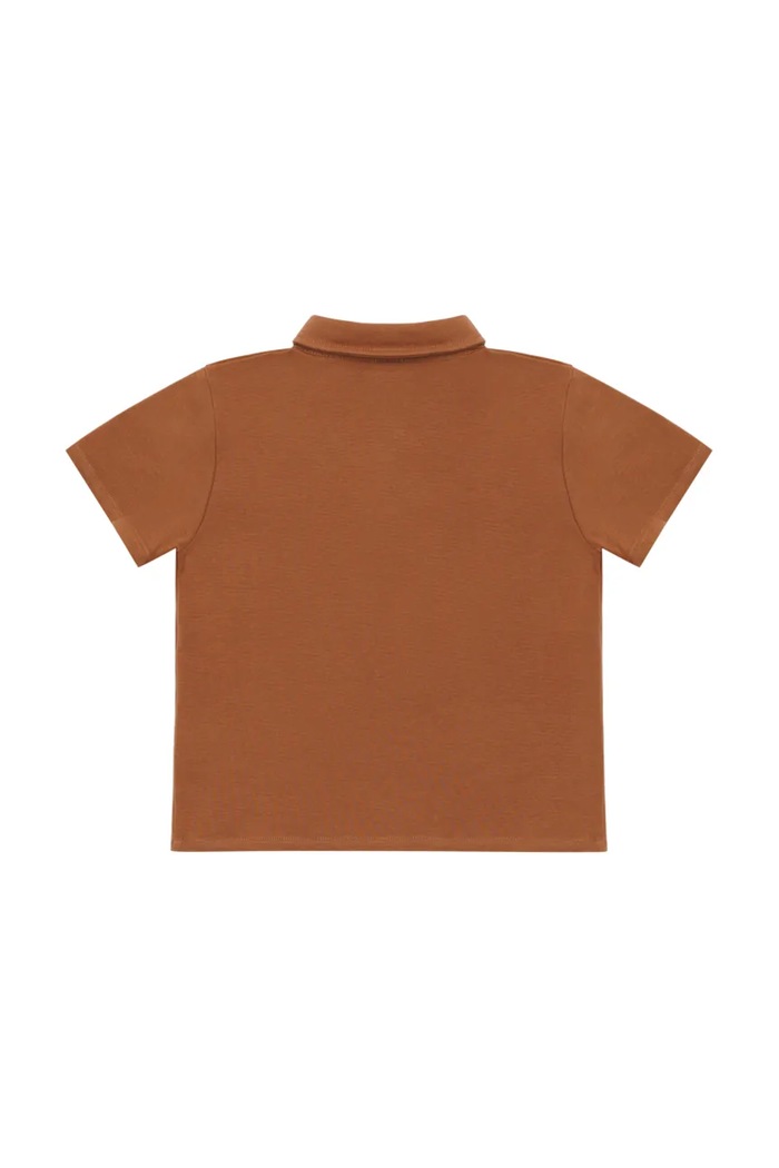 Chłopiec Donsje polo dziecięce Wouti Shirt Golden Retriever 4098703.98.116 brązowy
