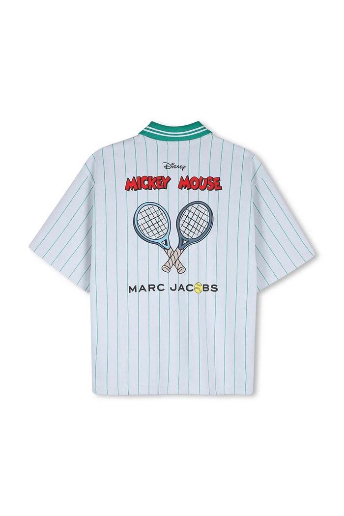 Marc Jacobs polo tričko detské s bavlnou W60777.86.108 tyrkysová SS26