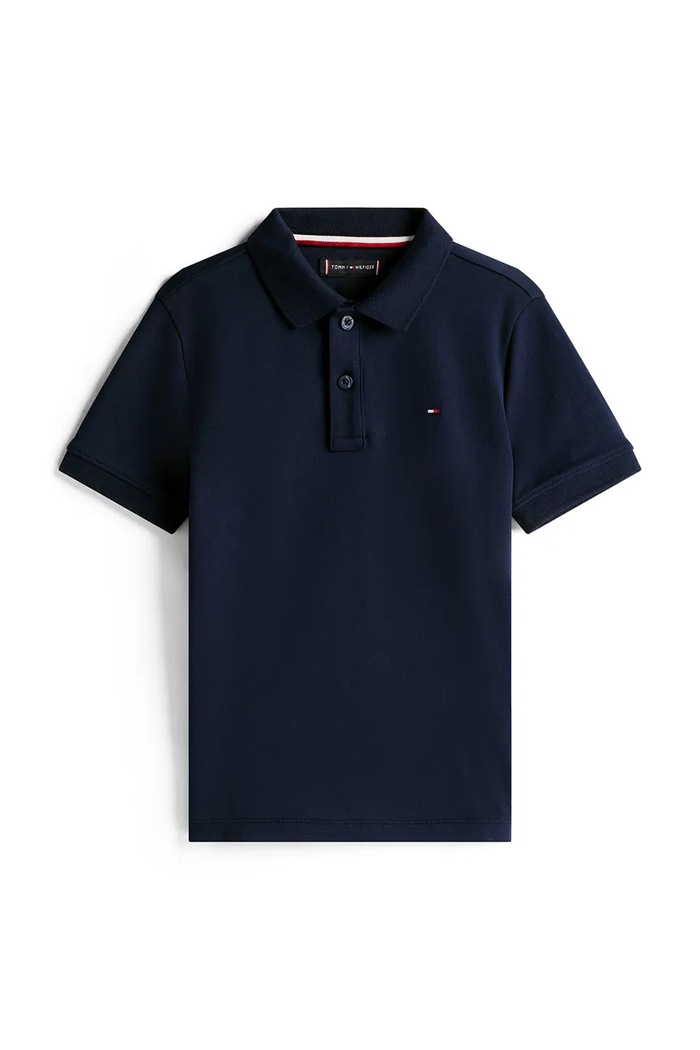 Tommy Hilfiger Polo dětské bavlněné KB0KB10007.128.176.PPY2 námořnická modř SS26