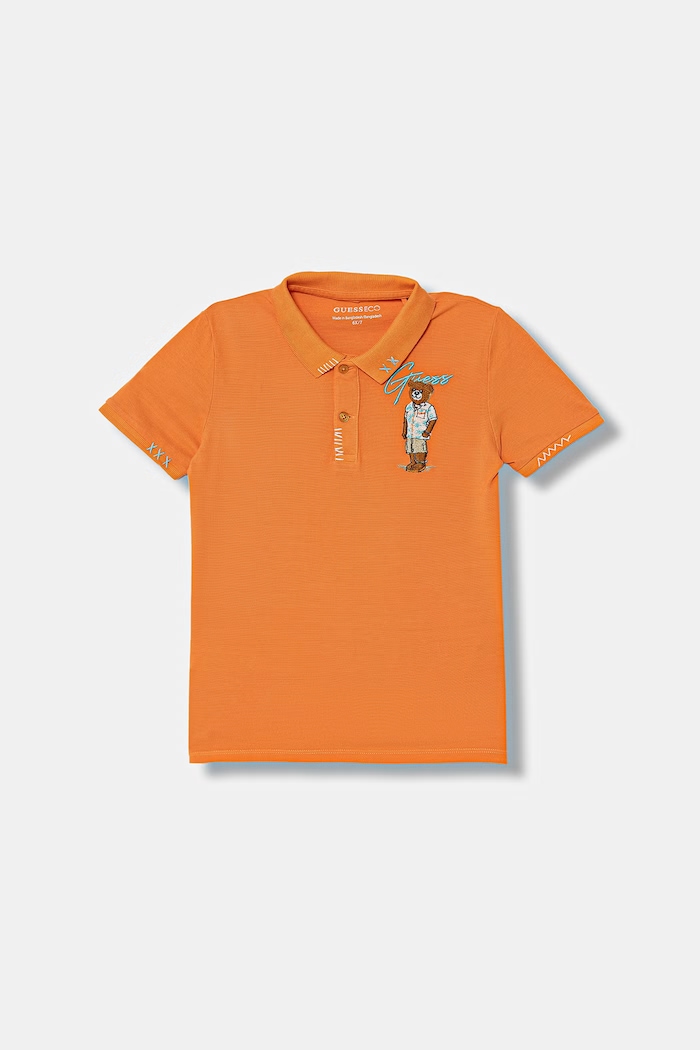 Guess polo tričko detské bavlnené oranžová N6GP01.K9WF4.PPY2.M