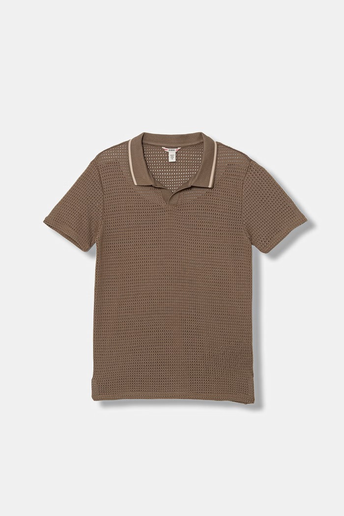 Detské polo tričko Guess s golierikom hnedá L6GP08.KG520.PPY2.M