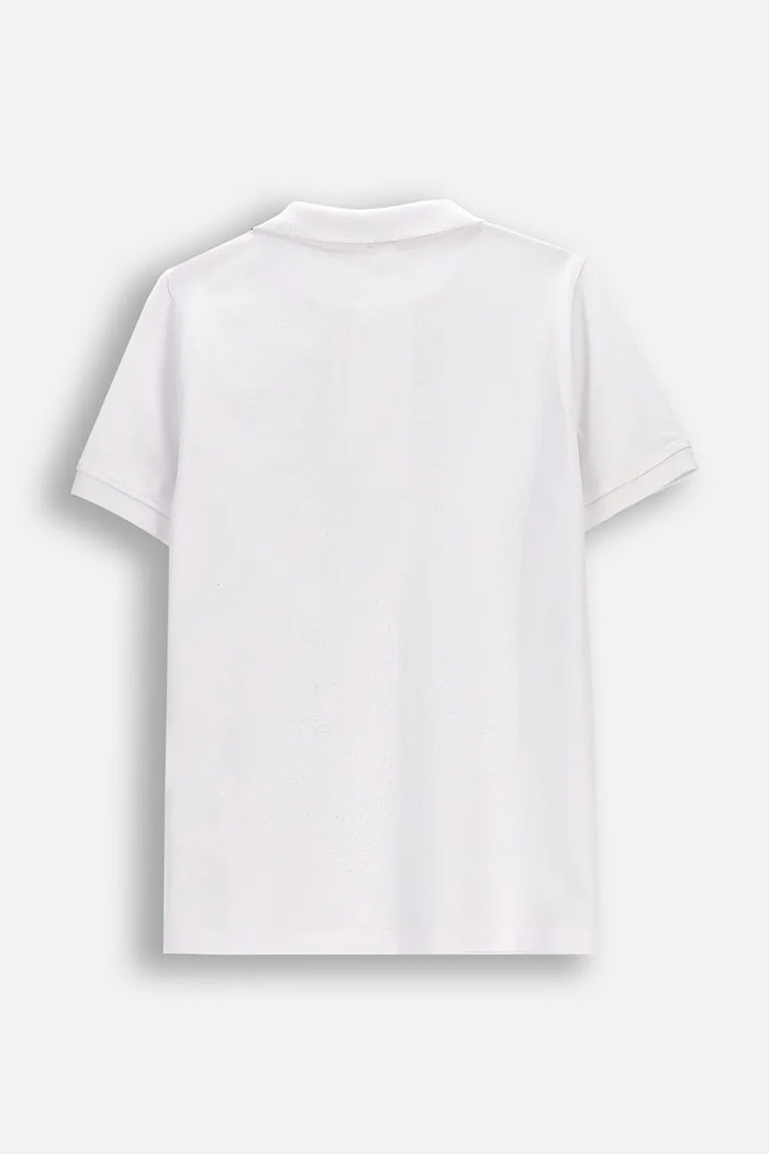 Coccodrillo polo bawełniane dziecięce WC6143601EJB biały SS26