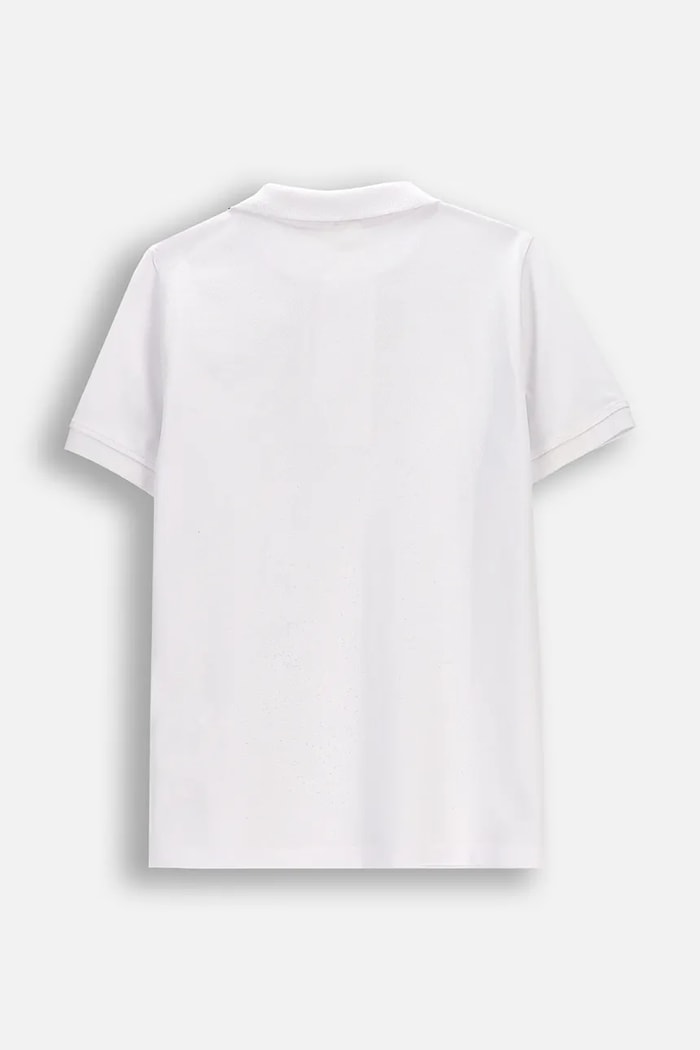 Coccodrillo polo bawełniane dziecięce WC6143601EJB biały SS26