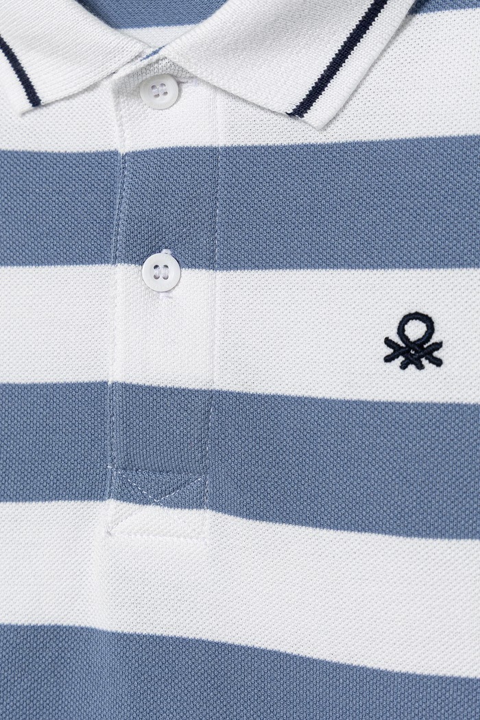 Chlapec United Colors of Benetton polo tričko detské bavlnené 37JJC3023.G.Stagionale modrá