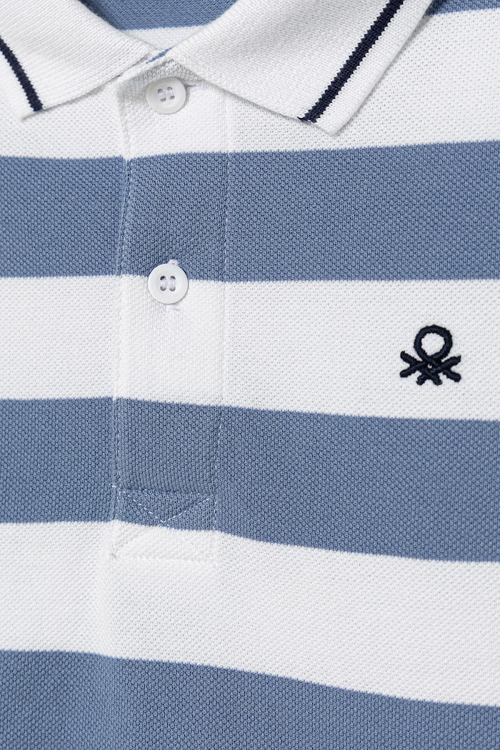 Chlapec United Colors of Benetton polo tričko detské bavlnené 37JJC3023.G.Stagionale modrá