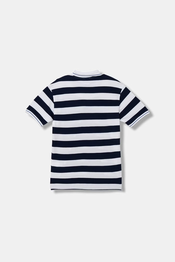 United Colors of Benetton polo pentru copii din bumbac 37JJC3023.G.Stagionale bleumarin SS26
