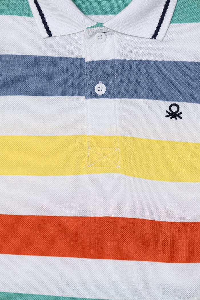 Chlapec United Colors of Benetton polo tričko detské bavlnené 37JJC3023.G.Stagionale viacfarebná