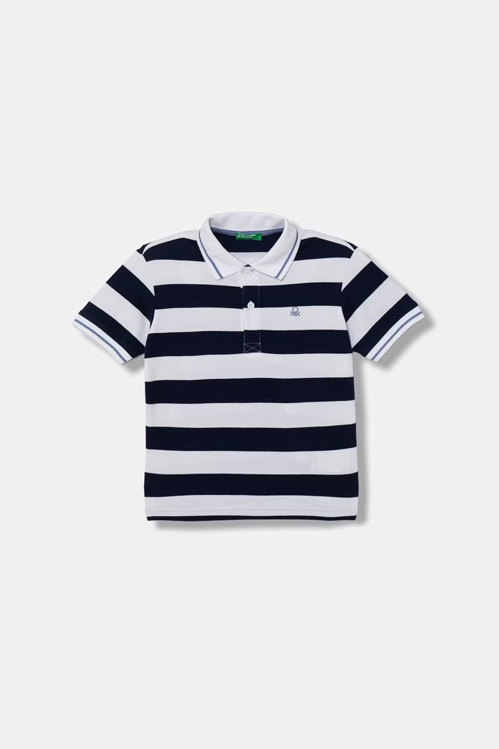 United Colors of Benetton detské bavlnené polo tričko tmavomodrá 37JJG3012.P.Stagionale