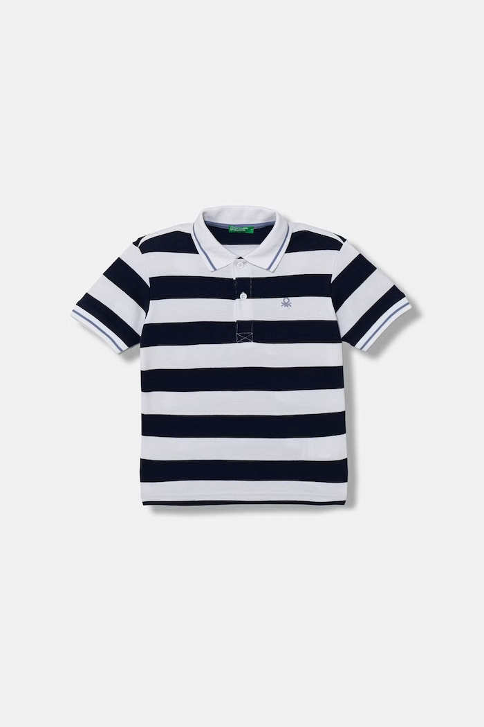 United Colors of Benetton detské bavlnené polo tričko tmavomodrá 37JJG3012.P.Stagionale