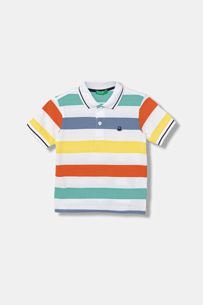 United Colors of Benetton detské bavlnené polo tričko viacfarebná 37JJG3012.P.Stagionale