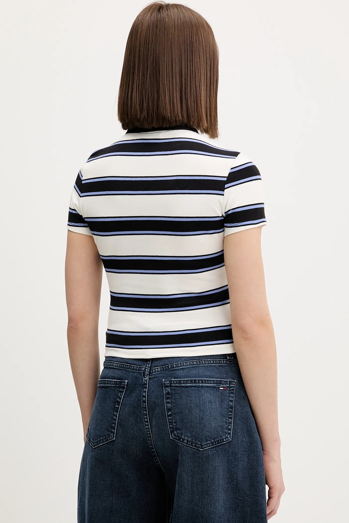 Ρούχα Πόλο Tommy Jeans DW0DW21931 μαύρο