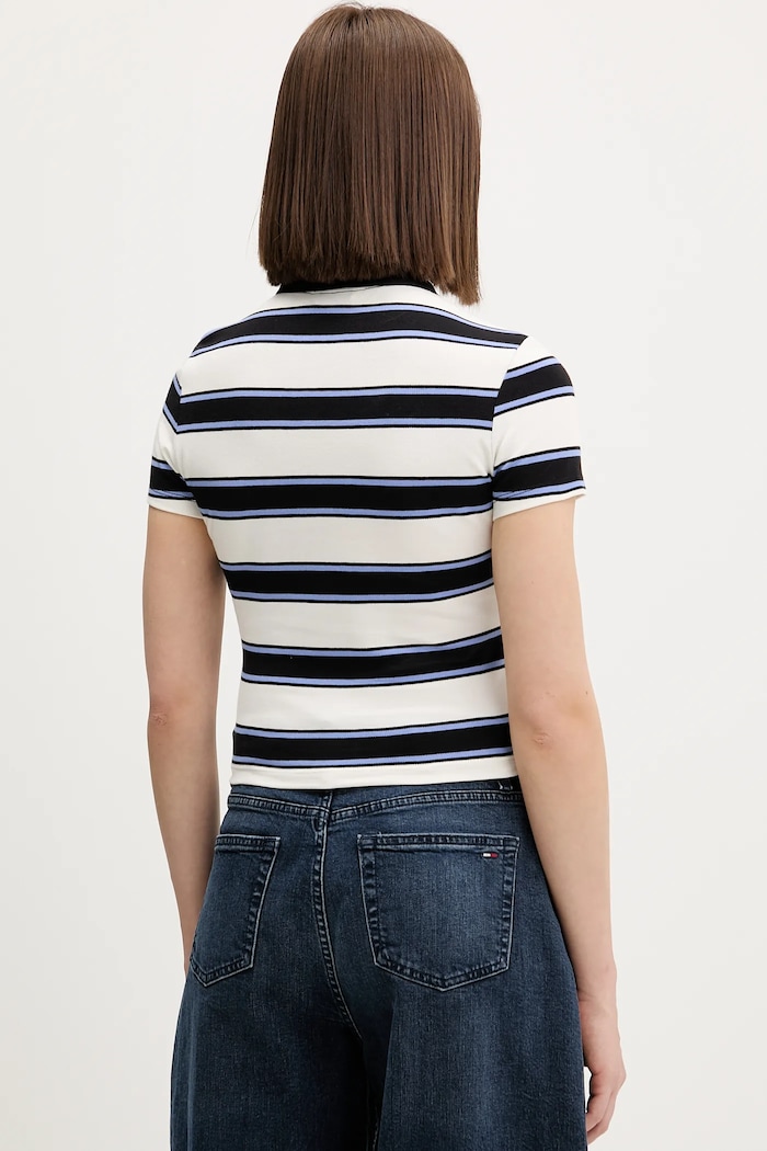 Ρούχα Πόλο Tommy Jeans DW0DW21931 μαύρο