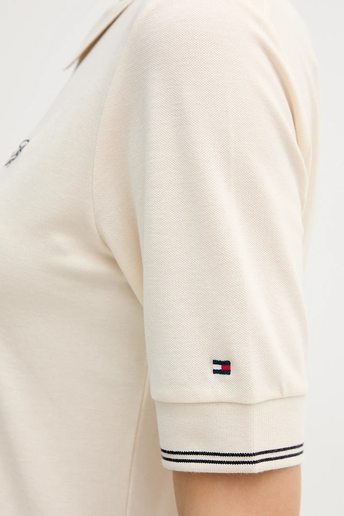 Tommy Hilfiger tricou polo WW0WW47853 bej