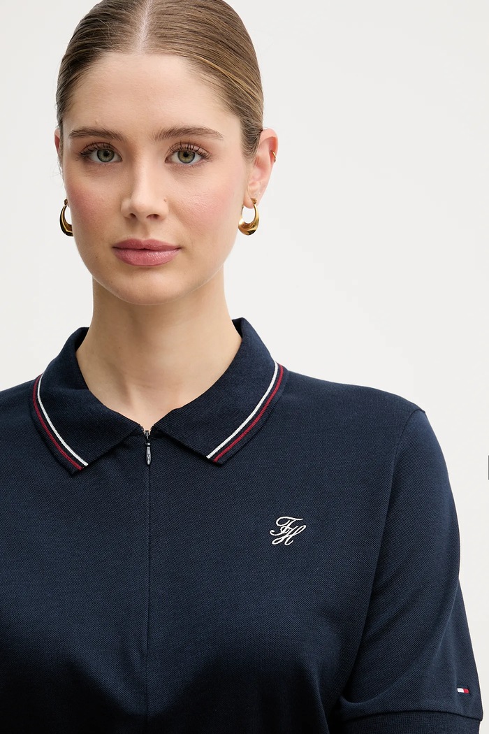 Πόλο Tommy Hilfiger σκούρο μπλε WW0WW47853