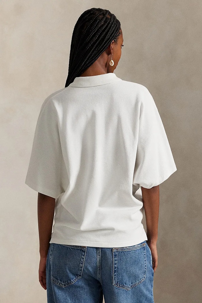 Βαμβακερό μπλουζάκι πόλο Polo Ralph Lauren 211A96270 λευκό SS26