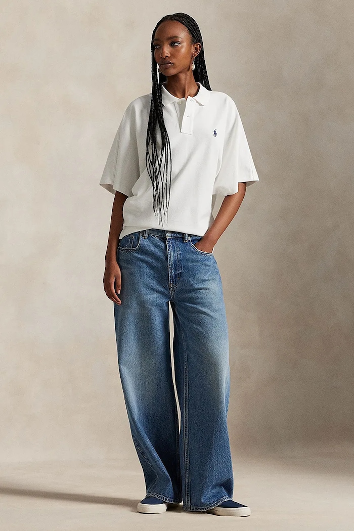 Ρούχα Βαμβακερό μπλουζάκι πόλο Polo Ralph Lauren 211A96270 λευκό