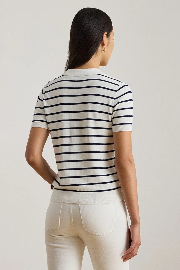 Πόλο Lauren Ralph Lauren 200P03506 λευκό SS26