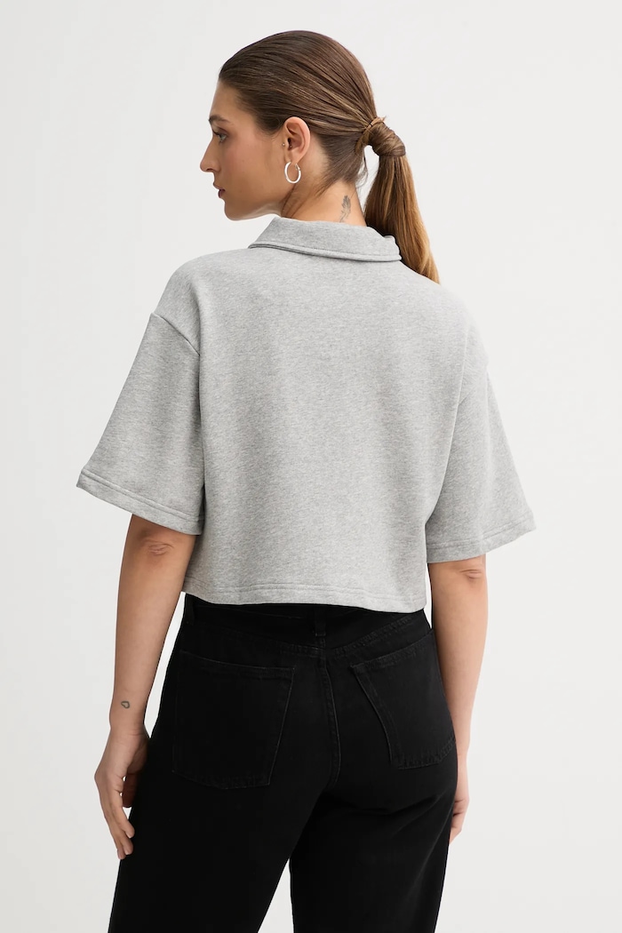 Odzież United Colors of Benetton polo bawełniane x Stranger Things 33NVD3015 szary