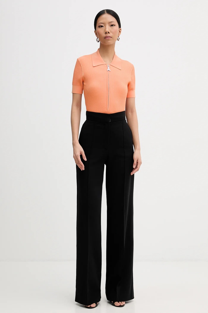 Polo tričko Patrizia Pepe 8K0388.K300 oranžová SS26