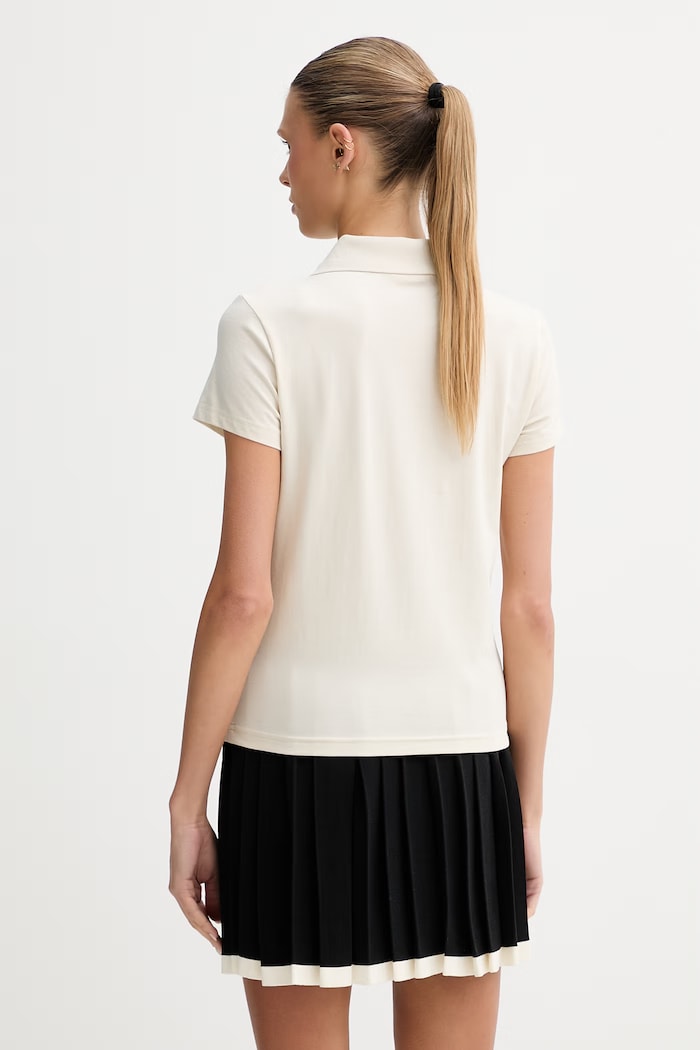 Oblečení Puma polo dámské bavlněné s elastanem Baby Polo 693848 béžová