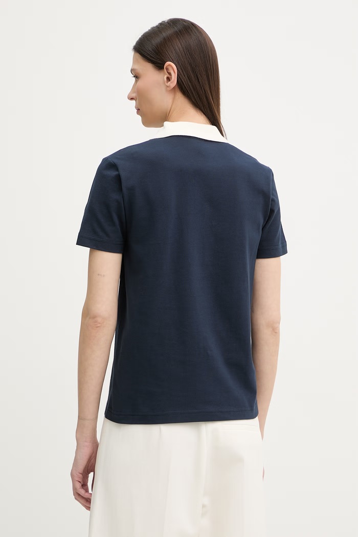 Îmbrăcăminte A.P.C. polo pentru femei, din bumbac COGWZ.F26587 bleumarin