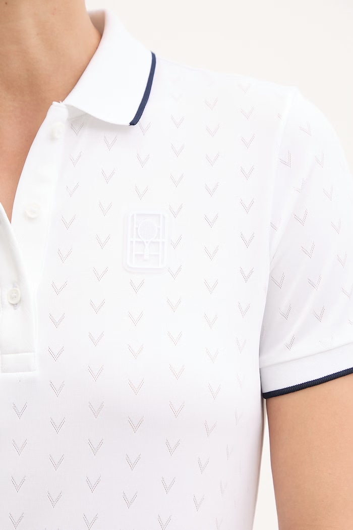 Lacoste polo damskie PF0232 biały