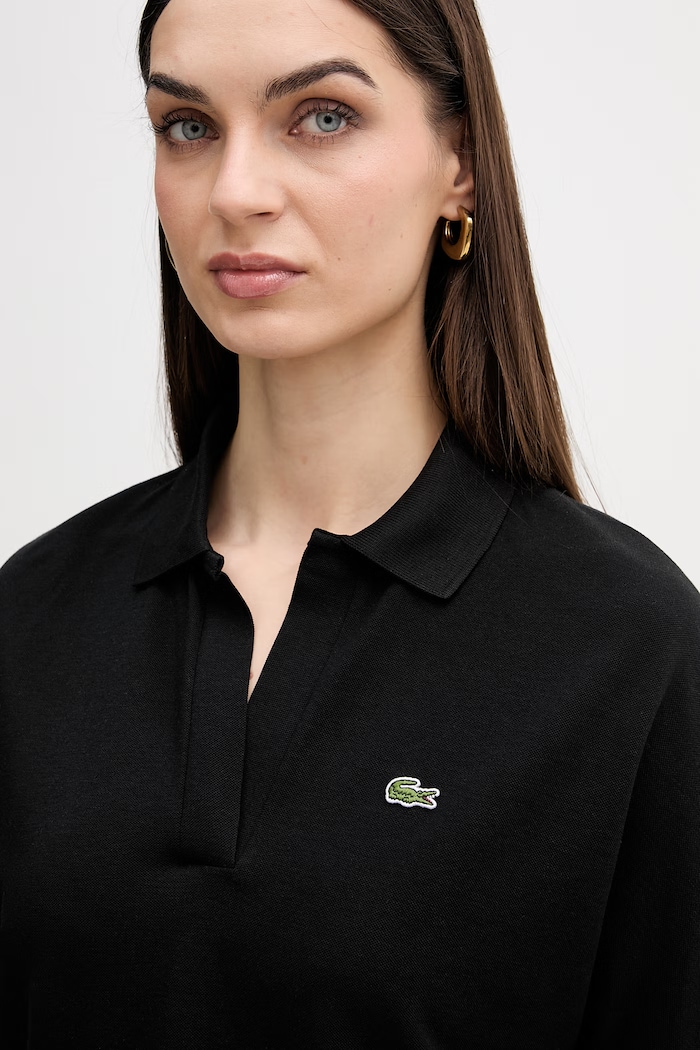 Polo tričko Lacoste čierna PF1123
