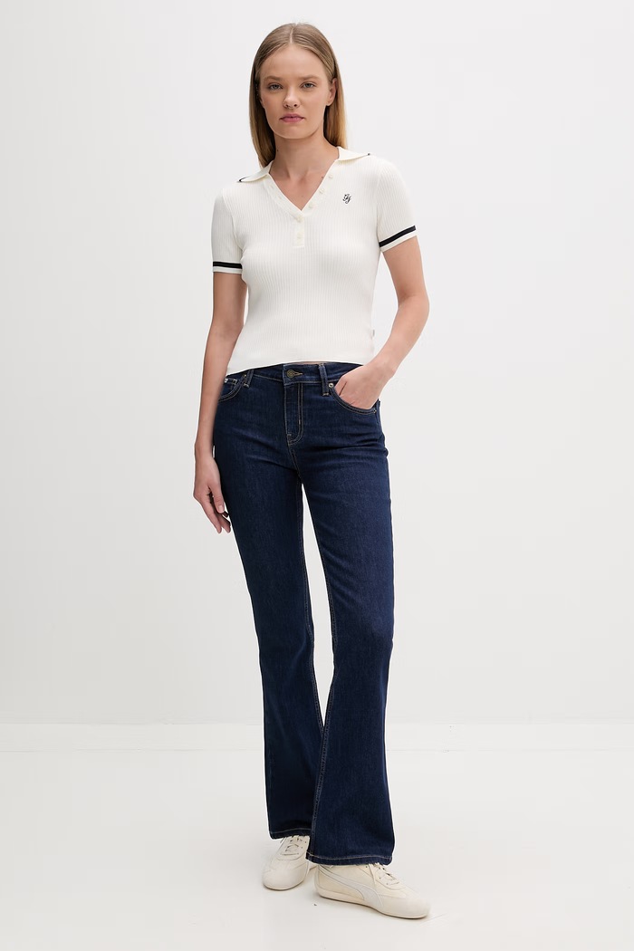 Guess Jeans dámske polo tričko W6GRZ1.Z3P32 béžová SS26