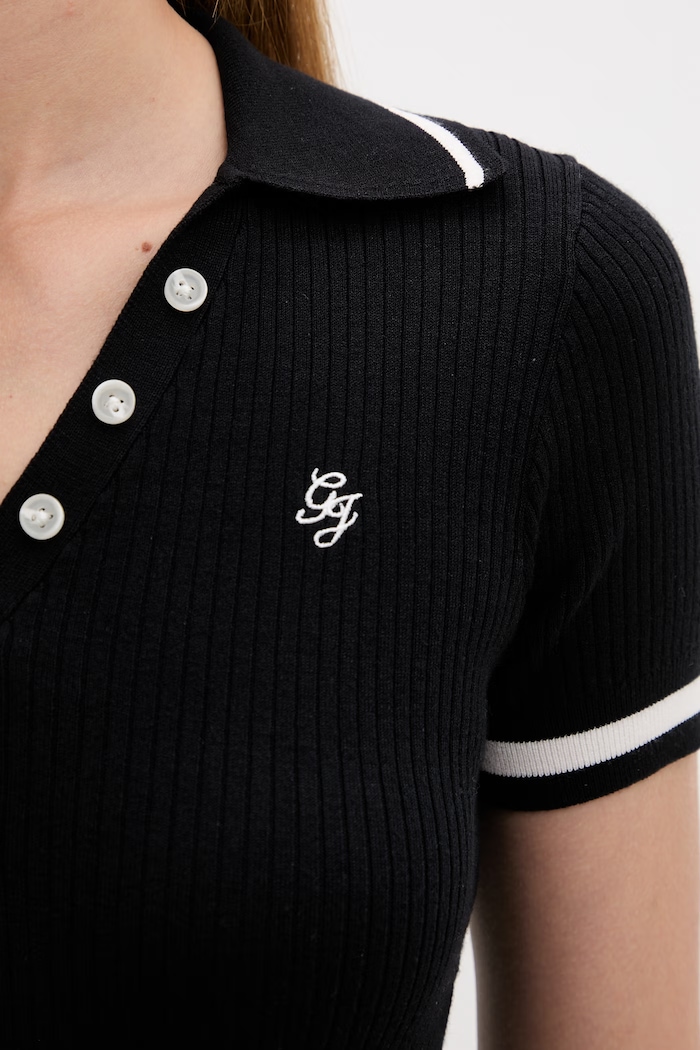 Guess Jeans dámske polo tričko W6GRZ1.Z3P32 čierna