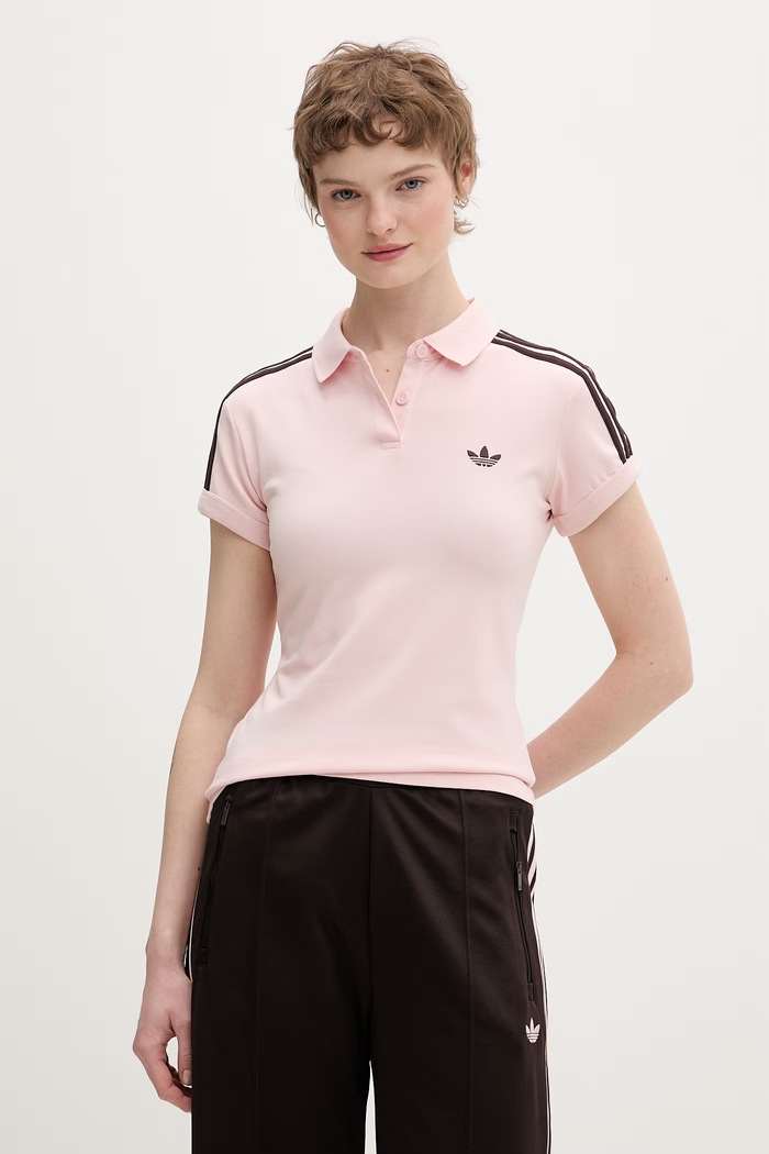 adidas Originals polo tričko dámske bavlnené ružová KD3699