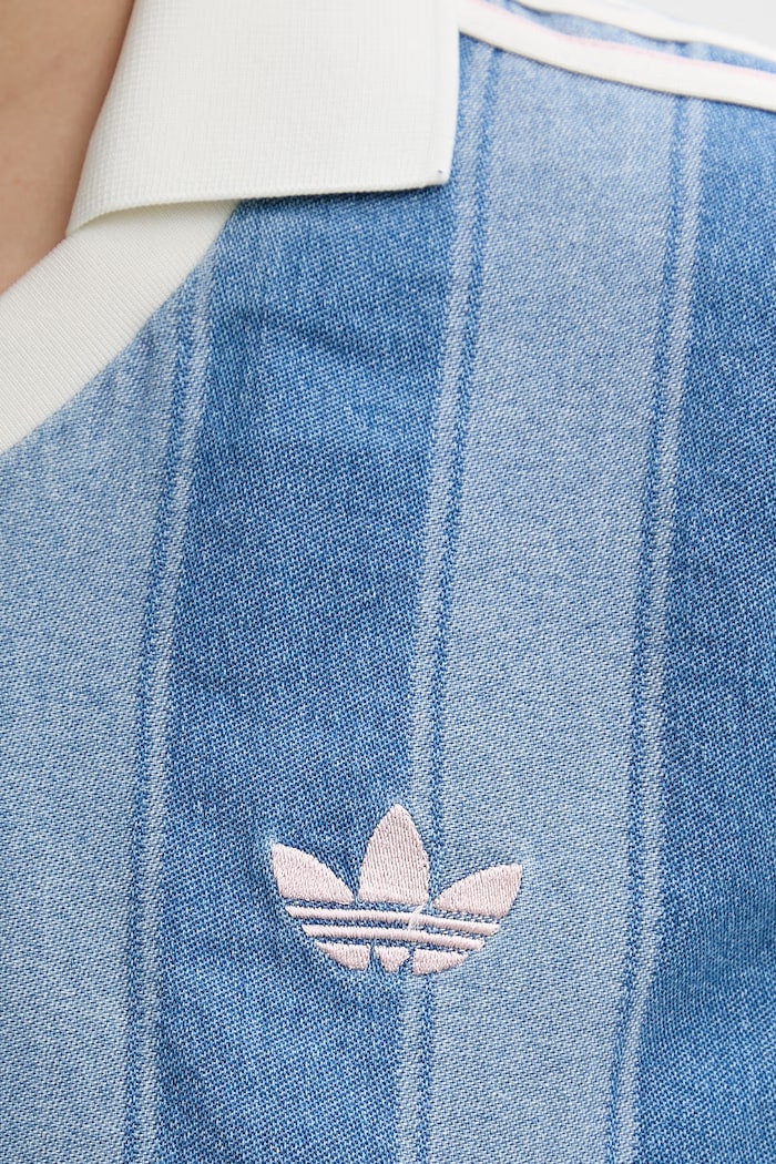 adidas Originals polo majica ženska bombažna KD5448 modra