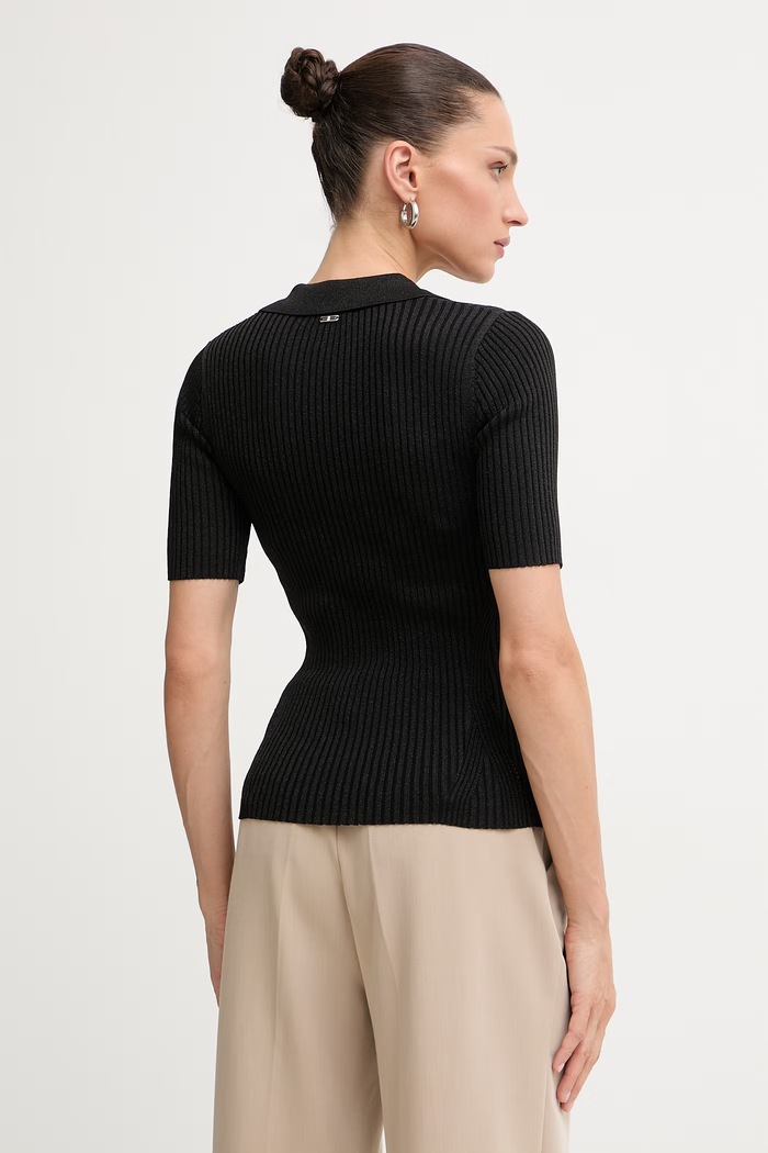 Abbigliamento Fracomina polo da donna FS26ST7001K564Q7 nero