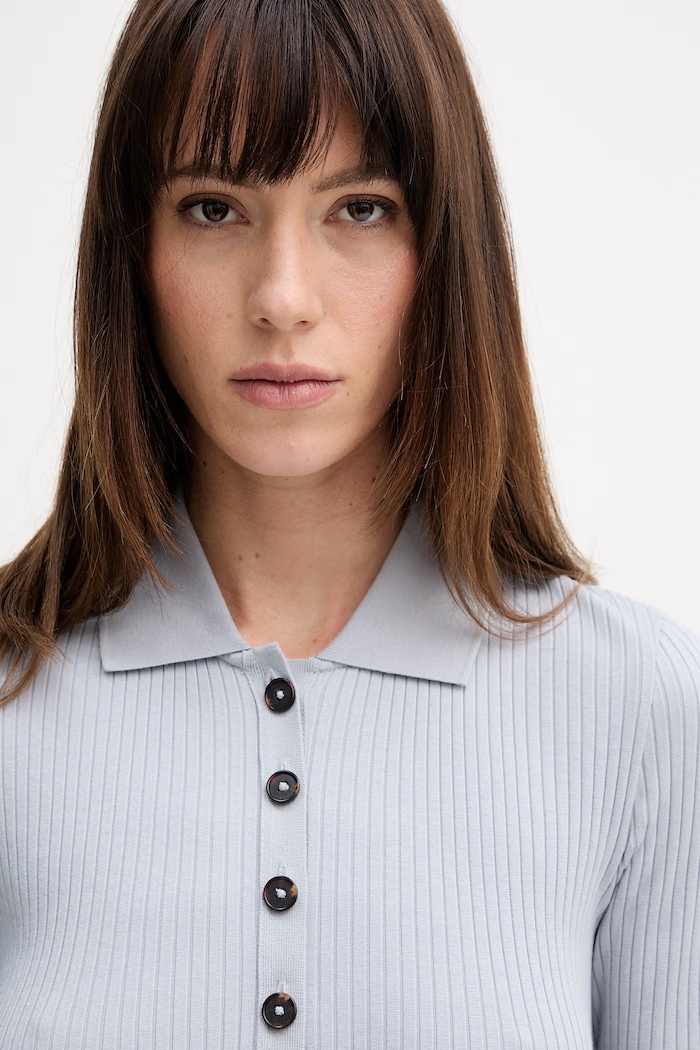 Marc O'Polo tricou polo gri 5000013268