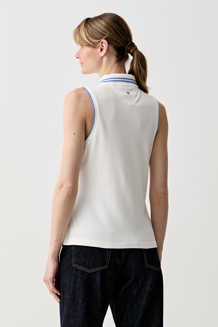 Îmbrăcăminte Tommy Hilfiger top pentru femei SUMMER WW0WW49561 alb
