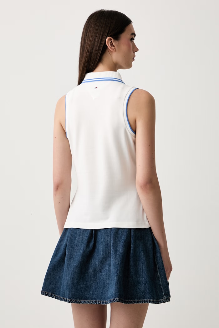 Îmbrăcăminte Tommy Hilfiger top pentru femei SUMMER WW0WW49561 alb